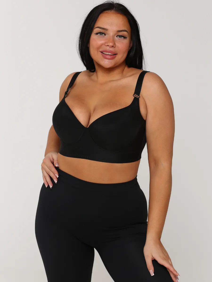 Plus Size Wide Back Bra for Large Breast - E, F, G, H Cup Size